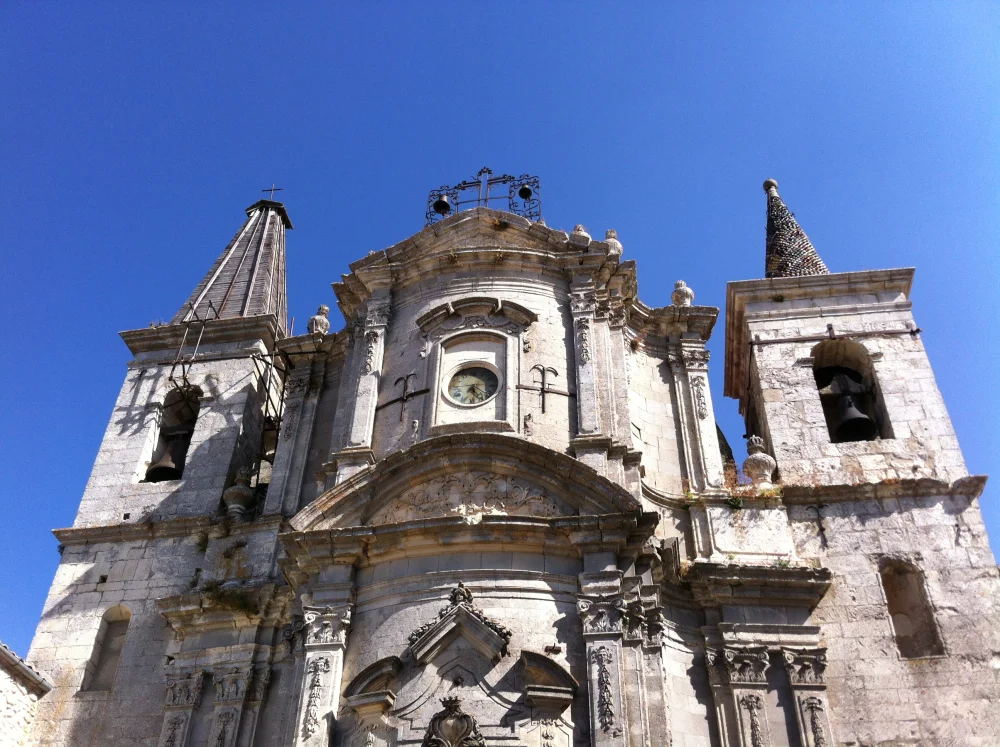 Façade et campaniles de l'église Santa Maria di Loreto, Petralia Soprana, Madonie