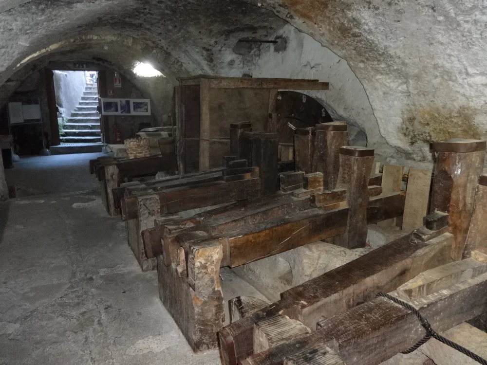 Intérieur du Museo della Carta, ancien moulin à papier d'Amalfi