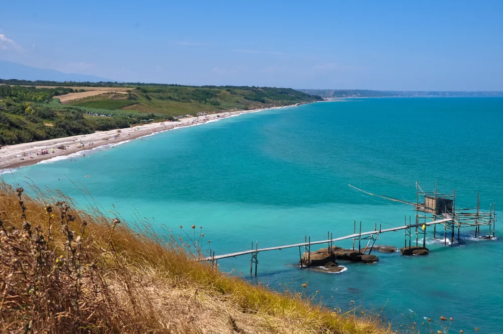 Littoral de la Riserva Naturale di Punta Aderci près de Vasto, Abruzzes