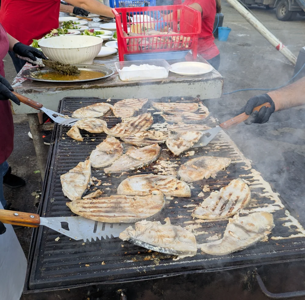 Panino à l'espadon grillé, spécialité de Scilla, Calabre