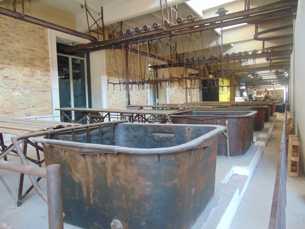 Pavillons en brique de l'ancien abattoir Mattatoio à Testaccio à Rome en septembre