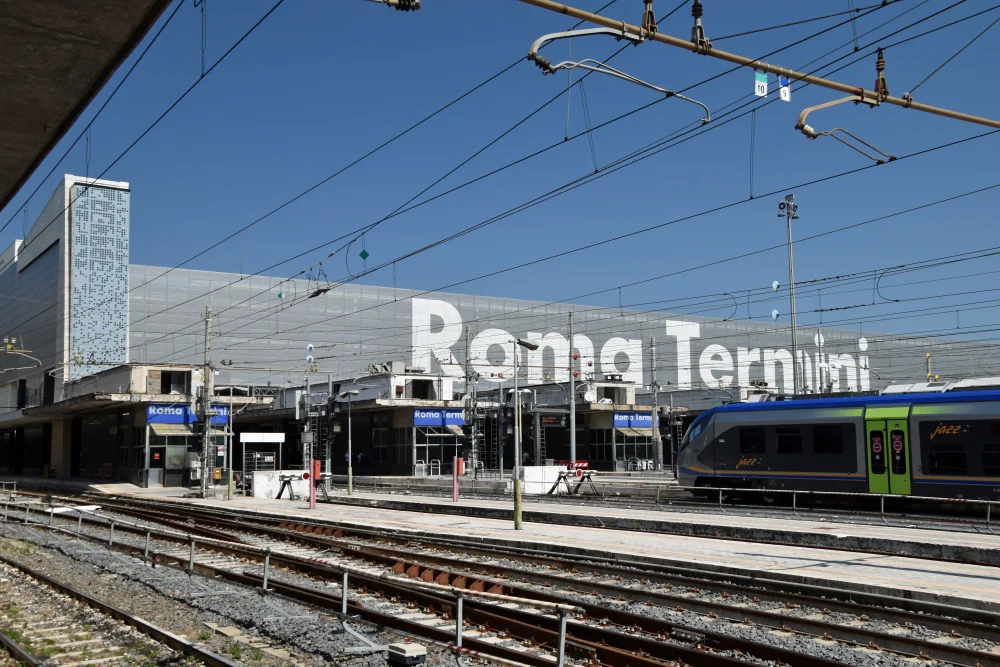 Façade extérieure de la gare Roma Termini