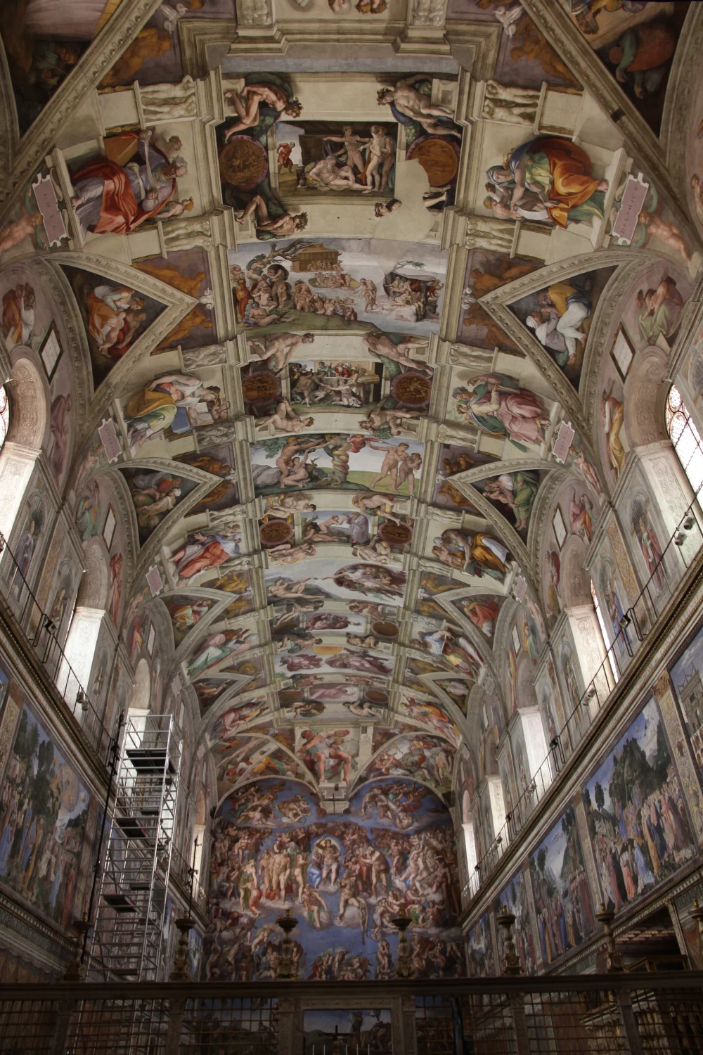 Plafond de la chapelle Sixtine peint par Michel-Ange, Musées du Vatican