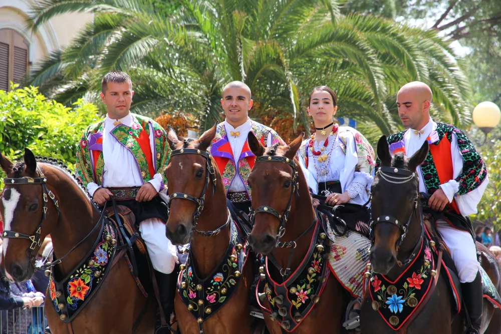 Fête de Cortes Apertas dans un village de la Barbagia, Sardaigne, septembre