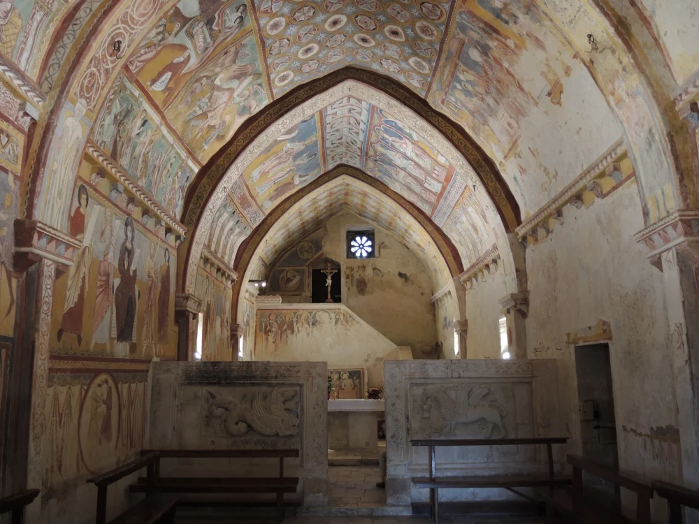 Fresques de l'oratoire de San Pellegrino à Bominaco
