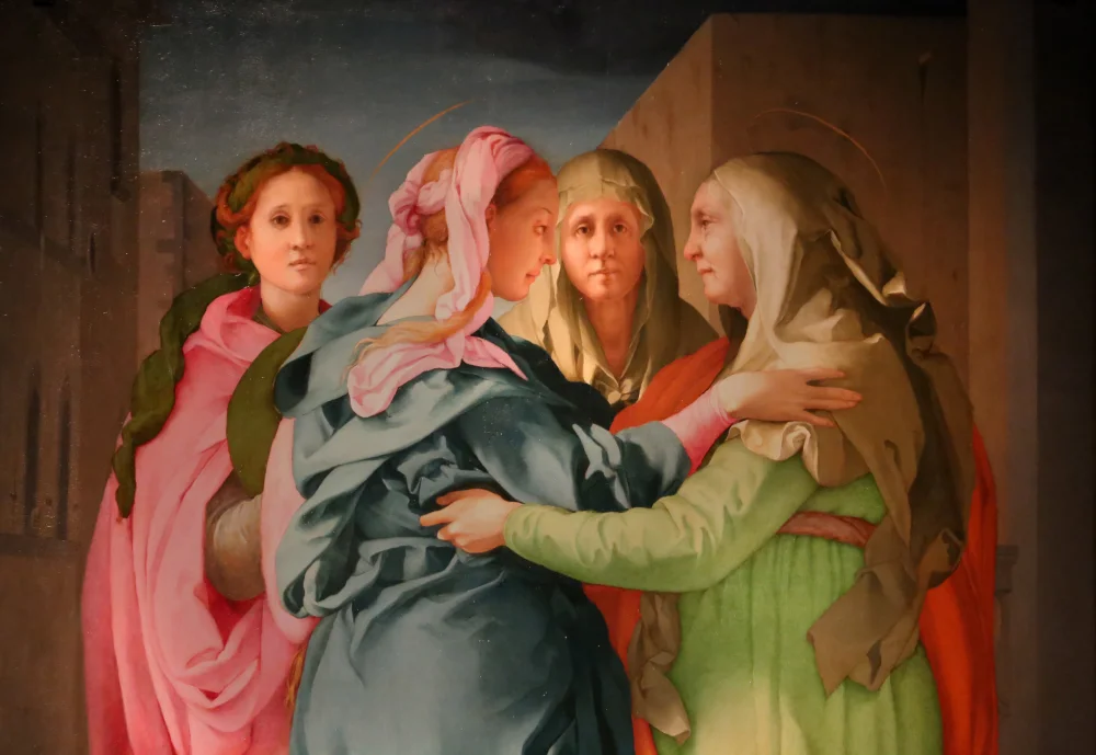 La Visitation de Pontormo (vers 1528-1529), conservée à l'église San Michele de Carmignano