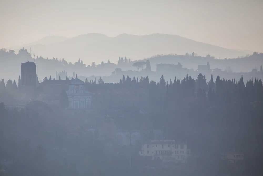 San Miniato et les collines de Toscane