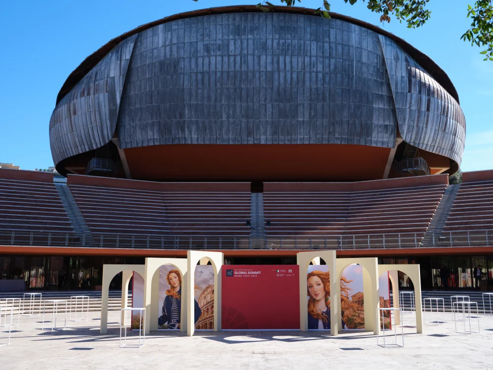 Architecture de l'Auditorium Parco della Musica, à Rome